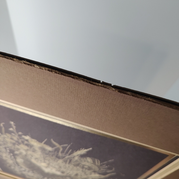 1981 Reproduction Paul M Breeden Metal Foil Art Butterfly 16x20 Gold Brown Matte - Picture 8 of 13